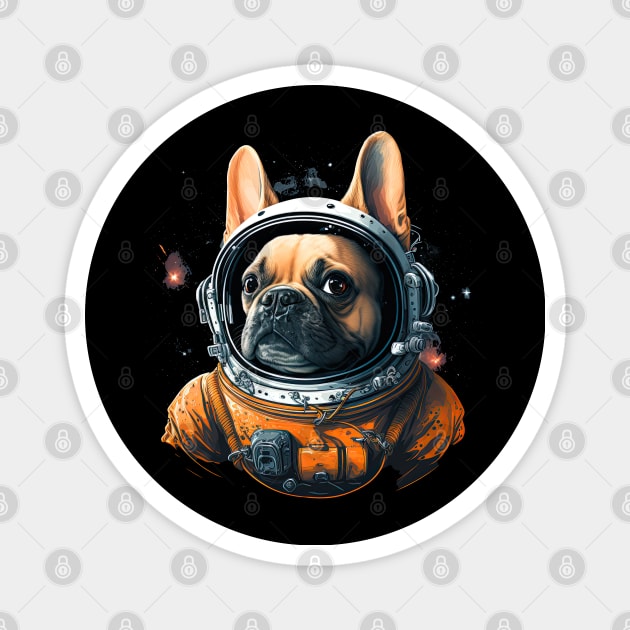 French Bulldog Astronaut Magnet by JayD World